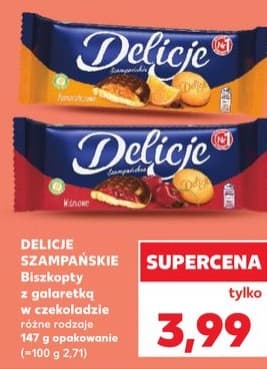 ciastka szampańskie z galaretką w czekoladzie