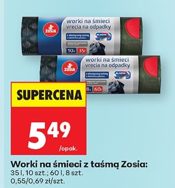 worki na śmieci z taśmą