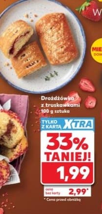 drożdżówka z truskawkami