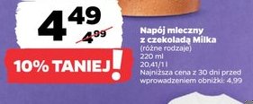 napój mleczny z czekoladą