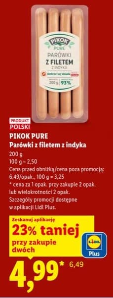 parówki z filetem z indyka