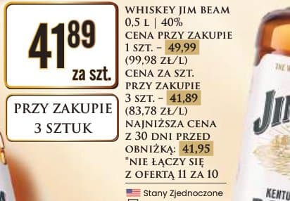 Jim Beam whiskey 1l