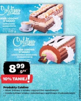 deser lodowy lub rolada lodowa