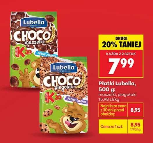 płatki choco muszelki