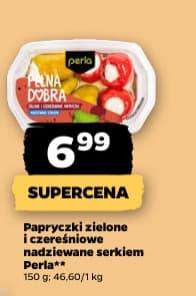 papryczki zielone i czereśniowe nadziewane serkiem