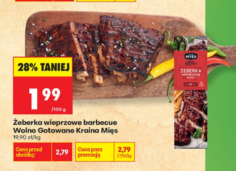 żeberka wieprzowe barbecue