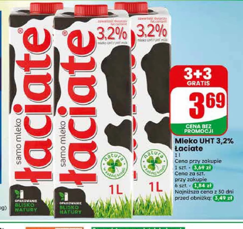 mleko UHT 3,8% Junior łaciate