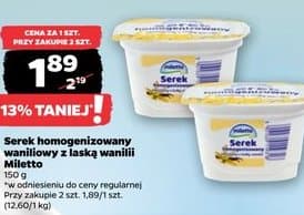 serek homogenizowany waniliowy z laską wanilii