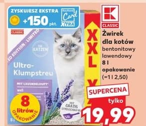 żwirek dla kotów bentonitowy lawendowy