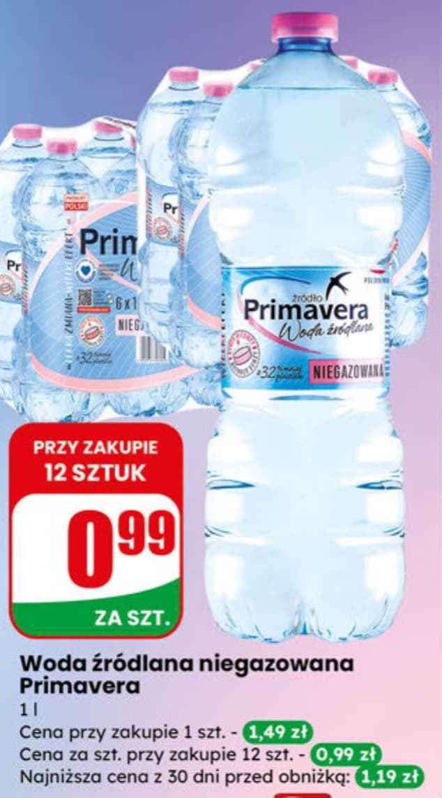woda źródlana niegazowana
