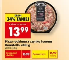 pizza rodzinna z szynką i serem