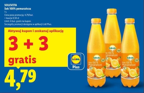 sok 100% pomarańcza