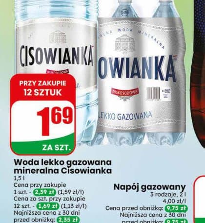 woda lekko gazowana mineralna