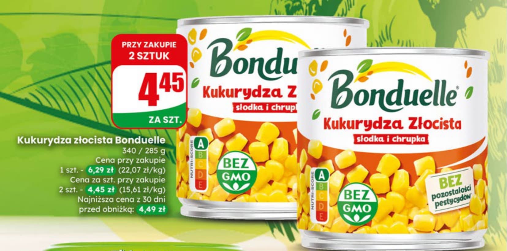 kukurydza złocista słodka i chrupka