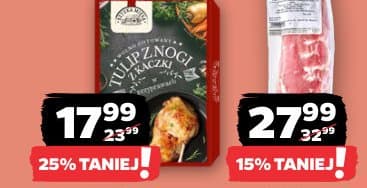tulip z nogi z kaczki w przyprawach wolno gotowany