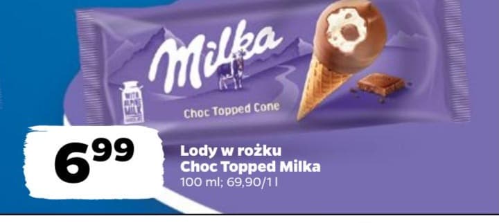 lody w rożku choc topped