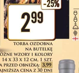 torba ozdobna na butelkę