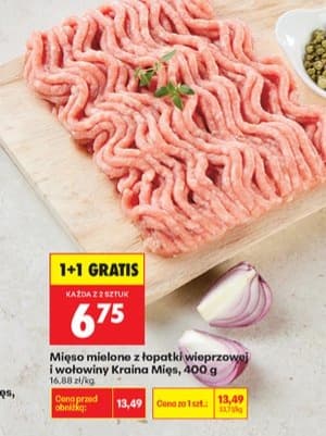 mięso mielone z łopatki wieprzowej i wołowiny