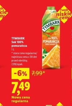 sok 100% pomarańcza