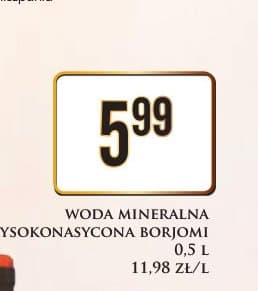 woda mineralna wysokosycana
