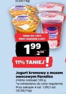 jogurt kremowy z musem owocowym
