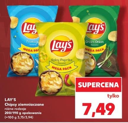 chipsy ziemniaczane różne rodzaje