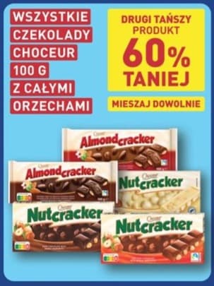 wszystkie czekolady z całymi orzechami