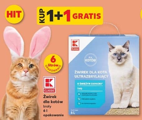 żwirek dla kotów biały