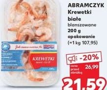 krewetki białe blanszowane