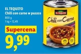 chili con carne w puszce