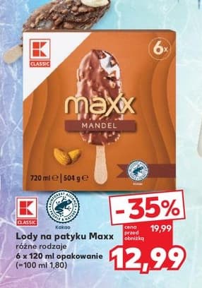 lody na patyku maxx różne rodzaje