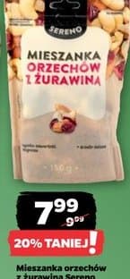 mieszanka orzechów z żurawiną