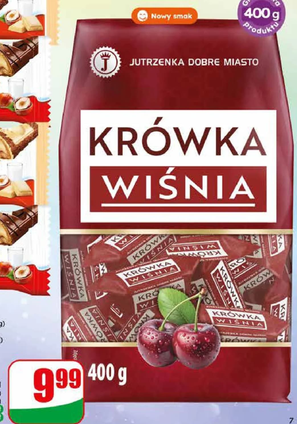 cukierki krówka wiśnia