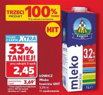 mleko łowickie UHT 3,2%