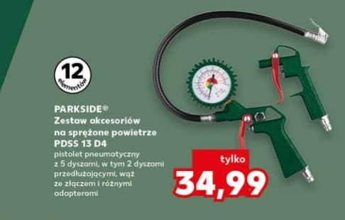 zestaw akcesoriów na sprężone powietrze