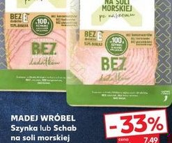 szynka lub schab na soli morskiej w plastrach