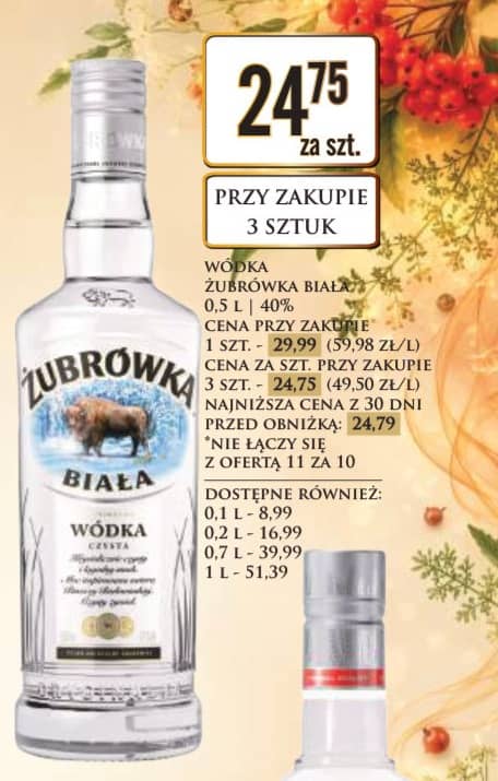 Żubrówka wódka biała 0.5l