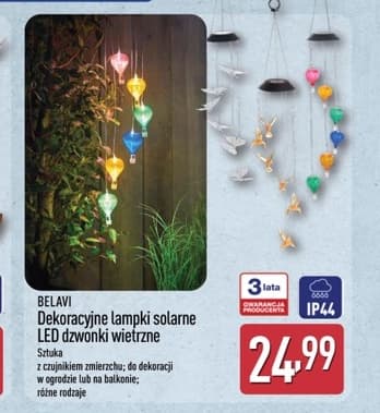dekoracyjne lampki solarne LED dzwonki wietrzne
