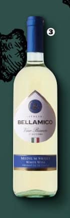 Bellamico wino białe półsłodkie 750ml