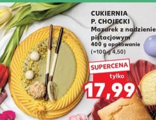 mazurek z nadzieniem pistacjowym