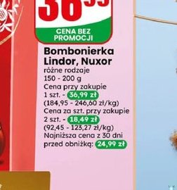 bombonierka lindor, nuxor różne rodzaje