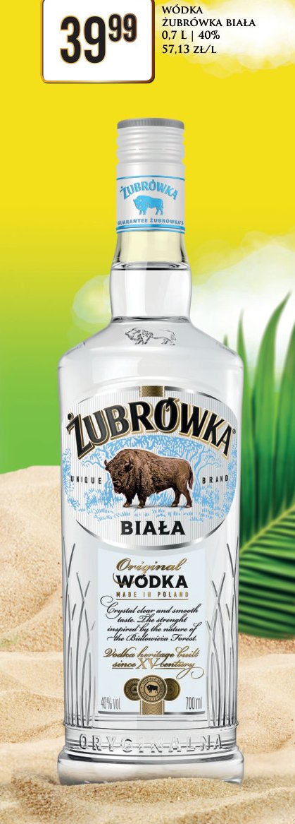 Żubrówka wódka Żubrówka Biała 0.7l