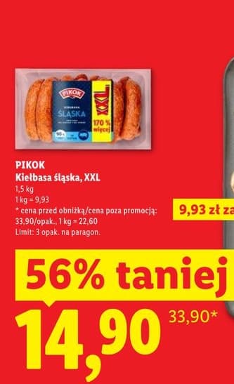 kiełbasa śląska, XXL