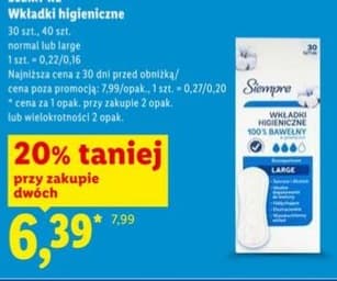 wkładki higieniczne