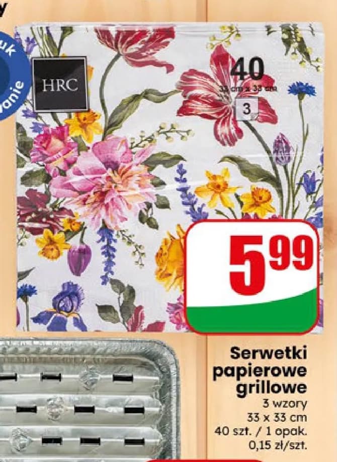 serwetki papierowe grillowe