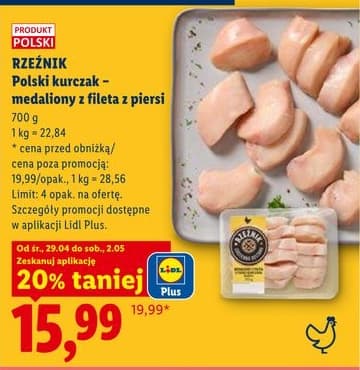 medaliony z fileta z piersi kurczaka polski