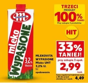 mleko UHT 2% tł. Wypasione