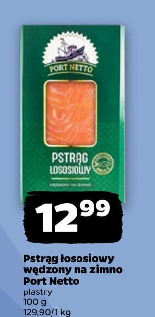 pstrąg łososiowy wędzony na zimno plastry