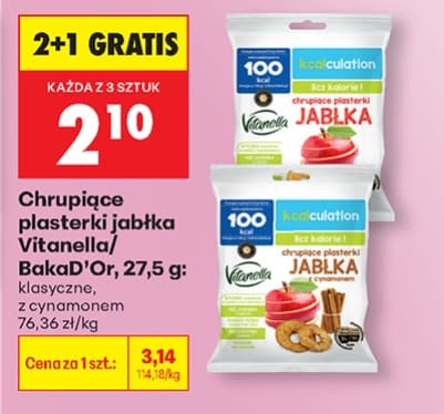 chrupiące plasterki jabłka