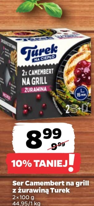 ser camembert na grill z żurawiną